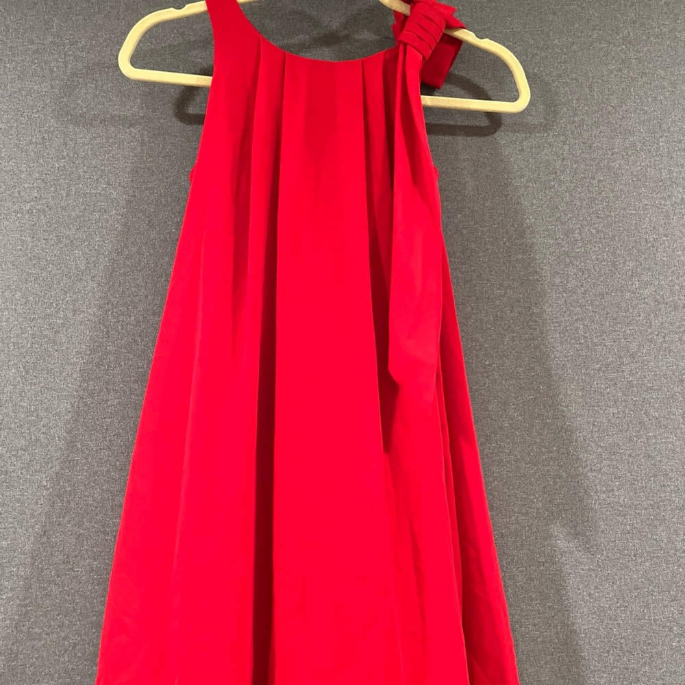 Un Deux Trois Bright Red Casual Kids Dress